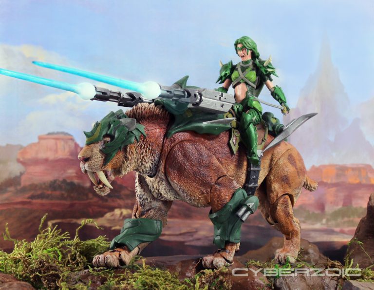 Catalog shots for the armored Smilodon with Dragolina