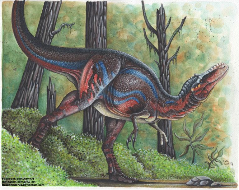 AitwArt Fan Art illustration of Qianzhousaurus