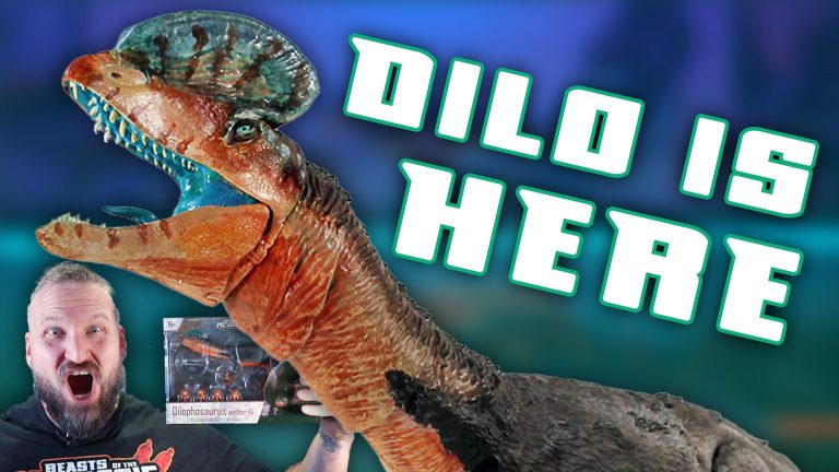 Chris cracks open an early sample of the new Dilophosaurus wetherilli!