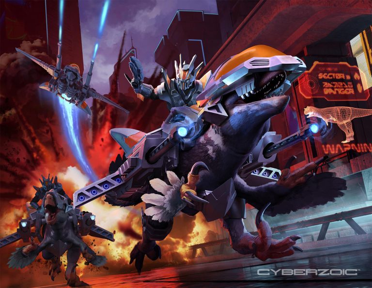 Utahraptor/ Jetraptor unit with Knight Pilot package art