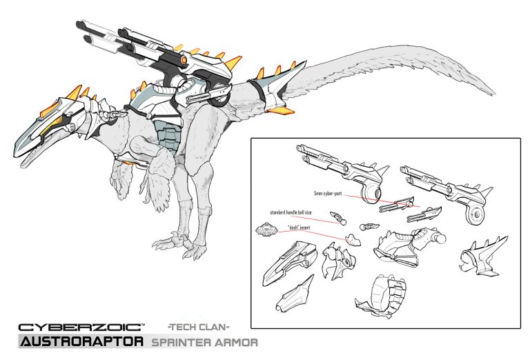 Austroraptor Sprinter Armor in the works