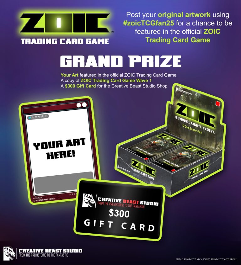 Zoic art contest announcement + Grand Prize details