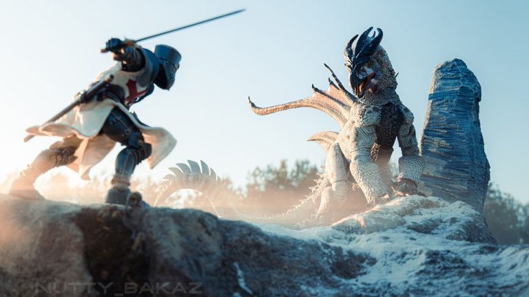 Arctic Dragon and Allosaurus jimmadseni photos by nutty_bakaz