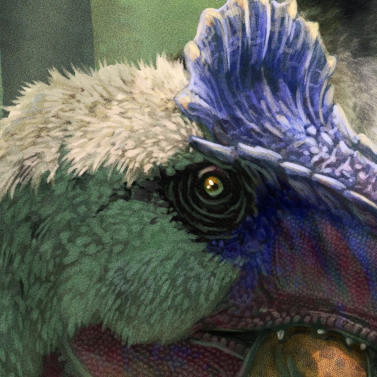 Cryolophosaurus Teaser by Gabriel Ugueto
