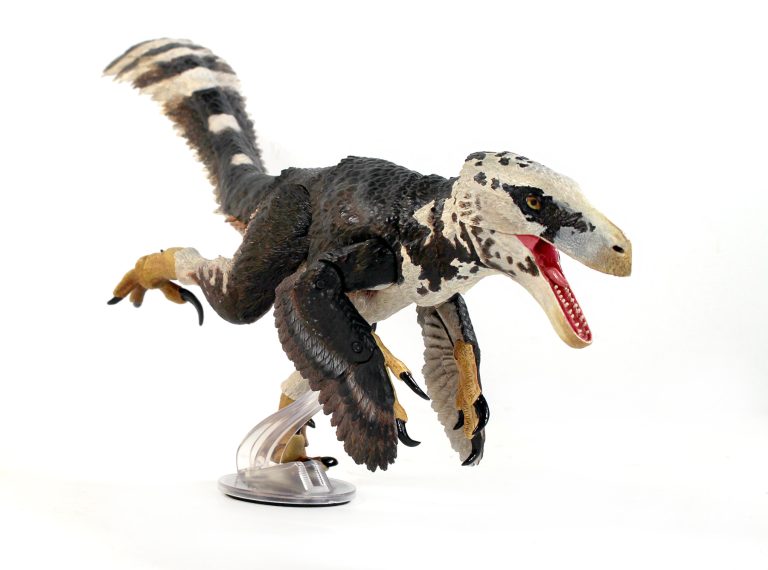 Cyberzoic Utahraptor paint sample + tariff statement