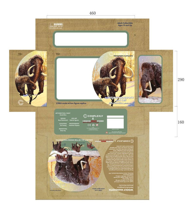 New Eons Wooly Mammoth BackerKit update, fulfillment dates, and package designs