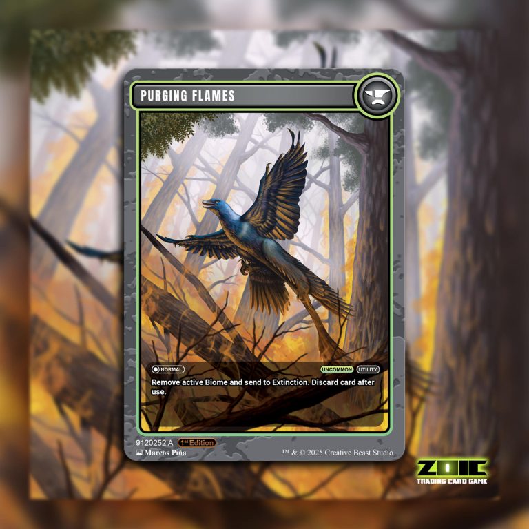 New Purging Flames card art by Marcos Piña!