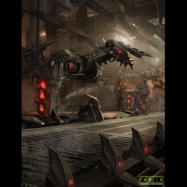 razorhound-tcg-art-card ZOIC TCG art card Razorhound armor unit by Johnathan Herrbold