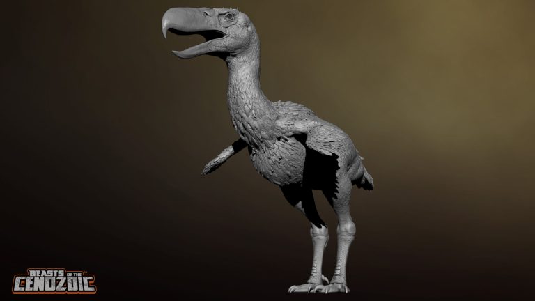 Kelenken guillermoi “terror bird” sculpt reveal