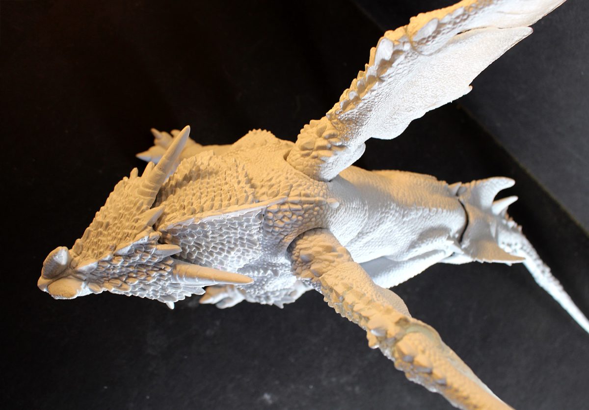 Cyberzoic Bristle Dragon resin prototype11