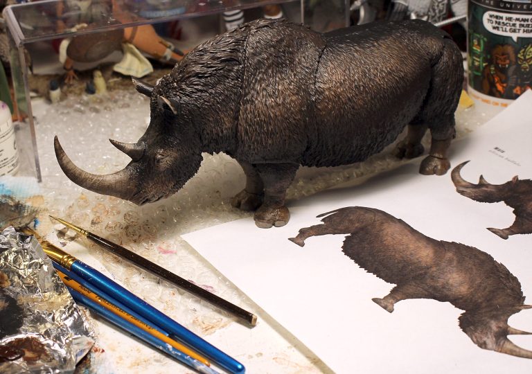 Woolly Rhino paint currently in progress – Tuesday Teaser
