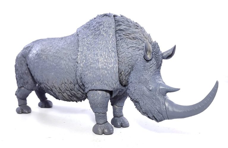 Woolly Rhino fine cut photo1 Beasts of the Cenozoic Woolly Rhino fine cut