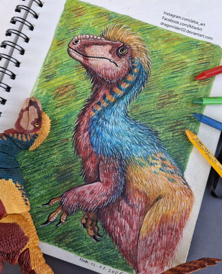 Beasts of the Mesozoic Dilong artwork