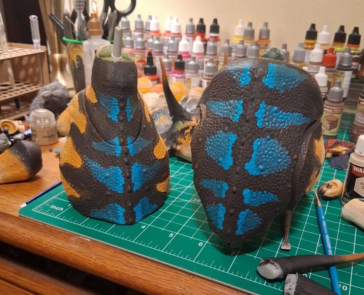 Triceratops horridus-paint-work3