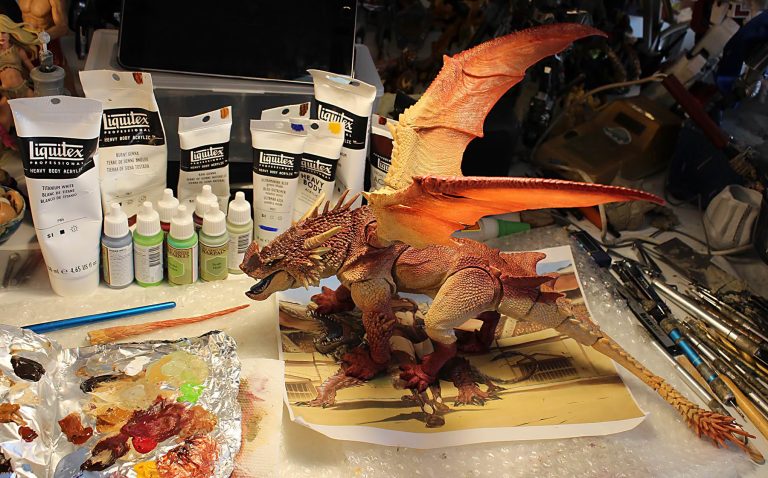 Cyberzoic Bristle Dragon In-Progress Paint First Look!