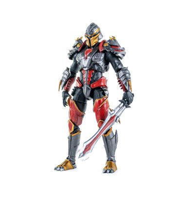 WB-Fire-3 Fire Knight Trooper- Dilophosaurus rider- Cyberzoic 1/18th scale action figure