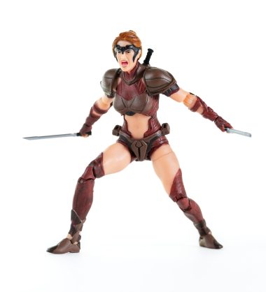 WB-Helina-7 Helina (Gladiator)- Dryptosaurus rider- Cyberzoic 1/18th scale action figure