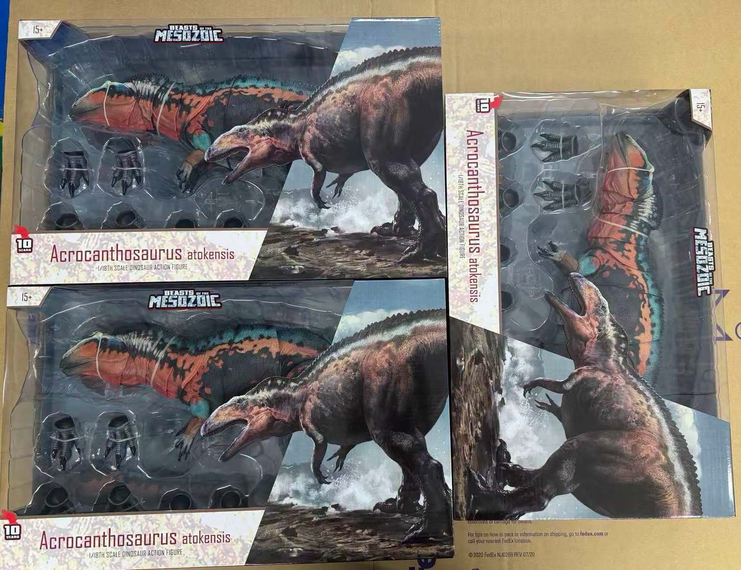 Final Beasts of the Mesozoic and Cenozoic “Acro” wave figures photographed at the factory