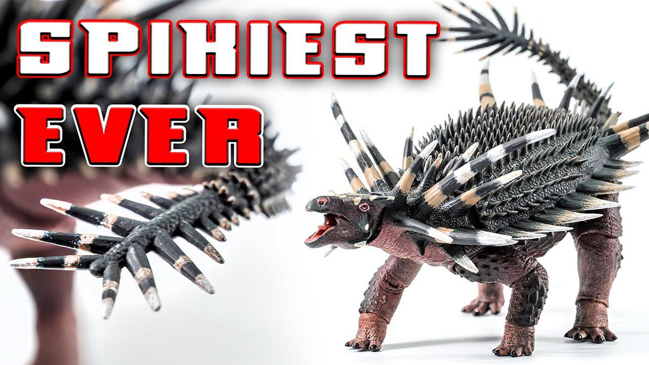 Beasts of the Mesozoic Spicomellus afer action figure with banded spikes and porcupine-inspired colors