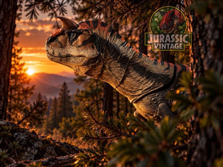 Cyberzoic Carnotaurus sastrei dinosaur action figure by Creative Beast Studio