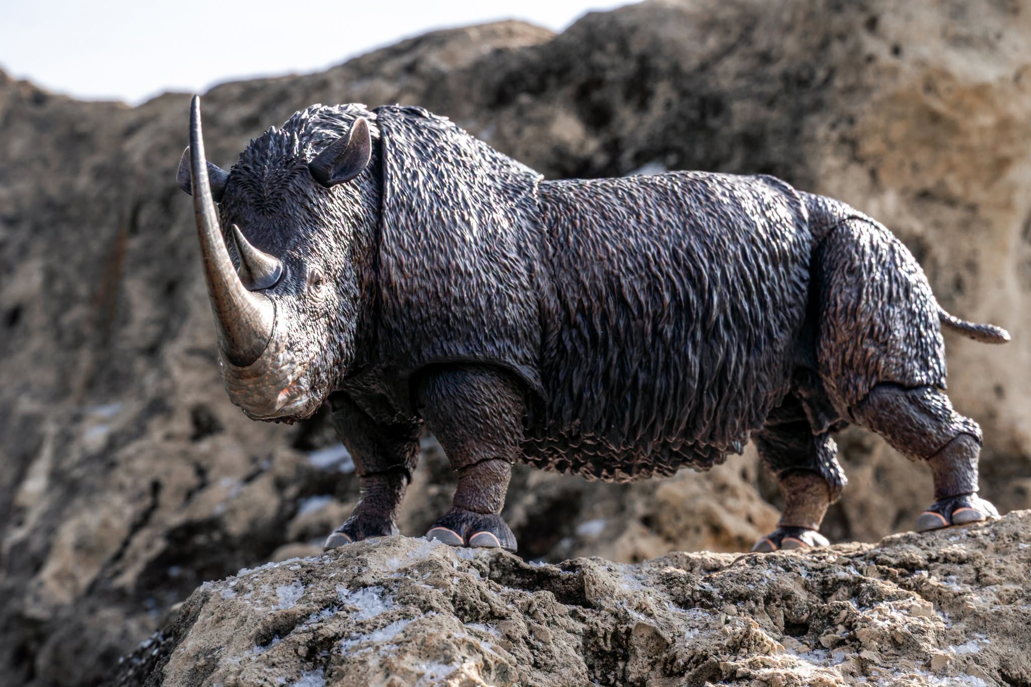 Beasts of the Cenozoic Woolly Rhino Coelodonta antiquitatis action figure
